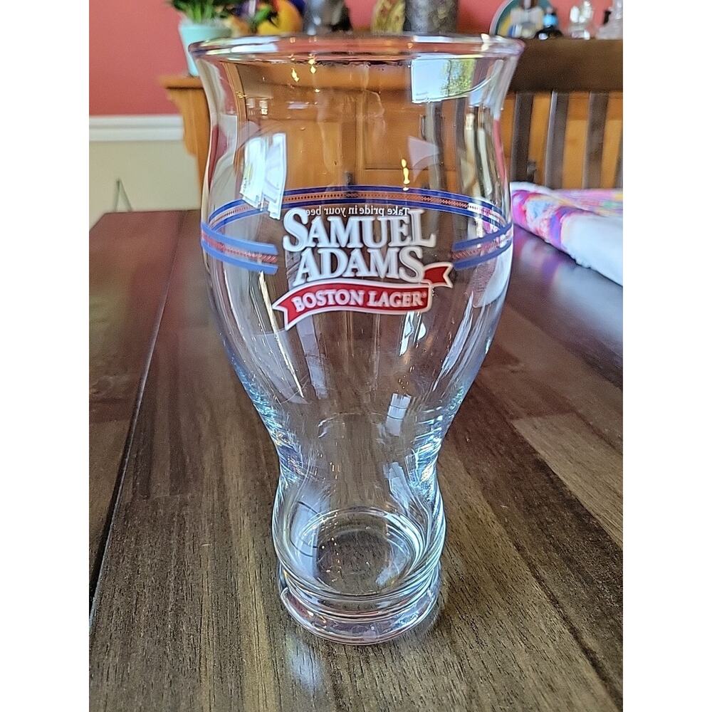 SAMUEL SAM ADAMS BOSTON LAGER "TAKE PRIDE IN YOUR BEER" 16oz PINT BEER GLASS